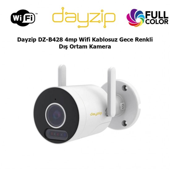 Dayzip DZ-B428 4MP wifi kablosuz gece renkli dış ortam güvenlik kamerası